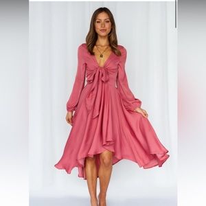 Hello Molly Blush MIDI Dress